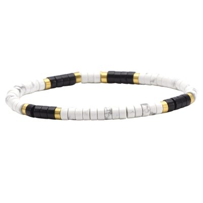 Heishi Bracelet en Agate & Turquoise - Style Bohème Été