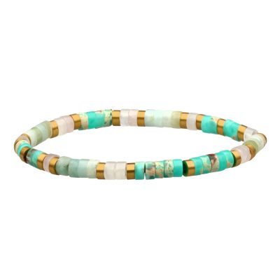 Bijou d'Été: Bracelet Heishi en Perles Turquoise - Style Bohème