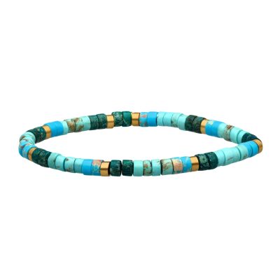 Bracelet Heishi Turquoise: Bijou Été, Style Bohème