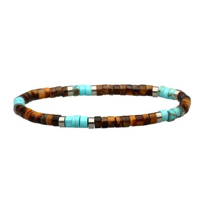 Bracelet Heishi Perles Œil de Tigre - Style Bohème Été