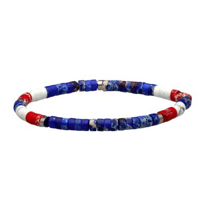 Bracelet Heishi Perles Jaspe - Bijou Été Style Bohème