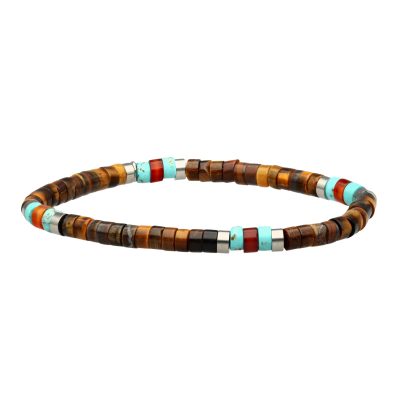 Bracelet Heishi Bohème - Perles Œil de Tigre | Éclat d'Été
