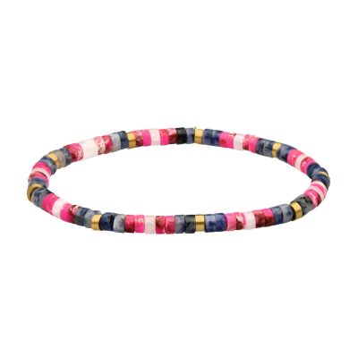 Bracelet Heishi Bohème en Jaspe - Style Été Chic & Coloré