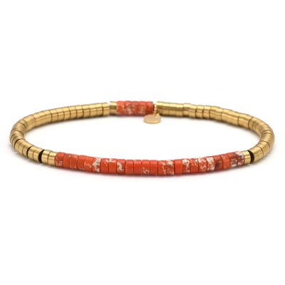 Bracelet Heishi en Jaspe | Style Bohème pour un Été Coloré