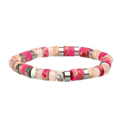 Bracelet Heishi Perles Jaspe - Bijou Été Bohème Chic