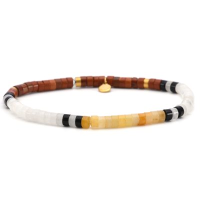 Bracelet Heishi Style Bohème - Perles Jaspe Été Chic