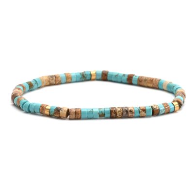 Bracelet Heishi Turquoise: Style Bohème pour Été Chic