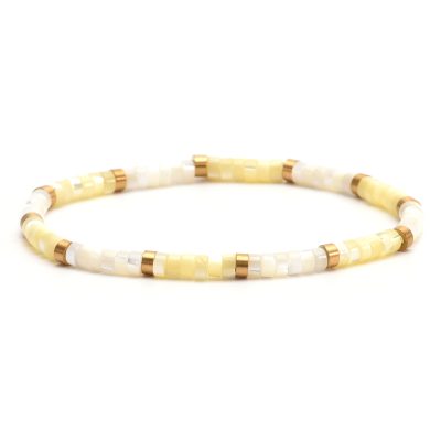Bracelet Heishi Jaspe 4mm - Style Bohème Chic pour l'Été