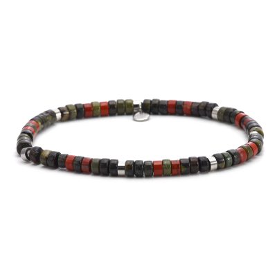 Bracelet Heishi en Jaspe | Bijou Bohème d'Été Vibrant