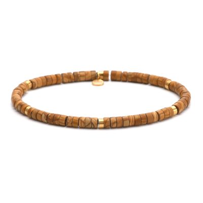 Bracelet Heishi Jaspe - Style Bohème, Idéal Été