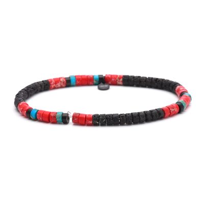 Heishi Bracelet en Perles & Jaspe - Style Bohème Été