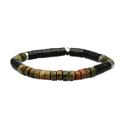 Bracelet Heishi Unakite - Style Bohème pour Été Chic