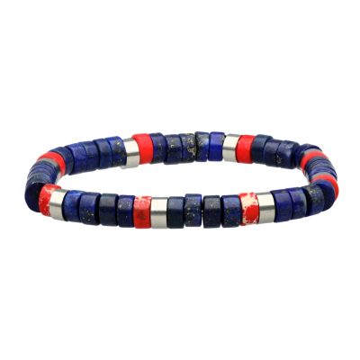 Bracelet Heishi Été : Perles Lapis & Jaspe, Style Bohème