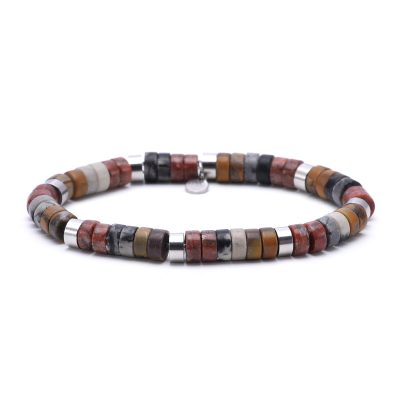 Bracelet Heishi en Jaspe | Style Bohème Été Chic