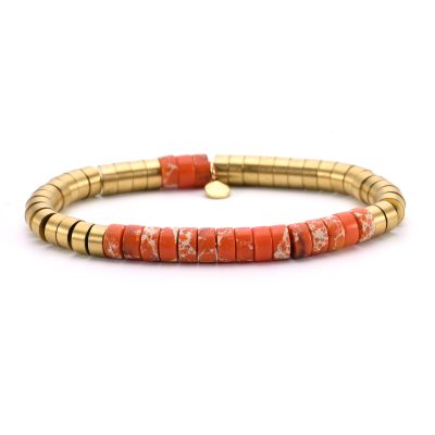 Heishi Bracelet Bohème en Jaspe - Style Été Vibrant