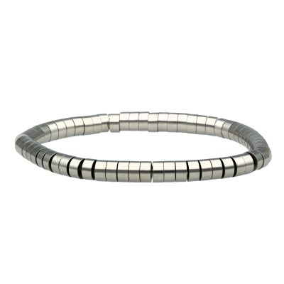 Bracelet Heishi en Acier: Style Bohème pour Été Chic