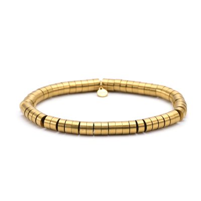Bracelet Heishi Doré 6mm | Bijou Été Style Bohème Chic