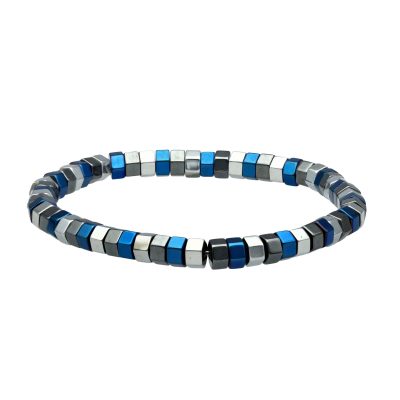 Bracelet Heishi Bleu-Noir | Style Bohème & Été Chic