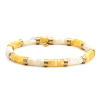 Bracelet Heishi en Jaspe - Style Bohème pour Été Vibrant