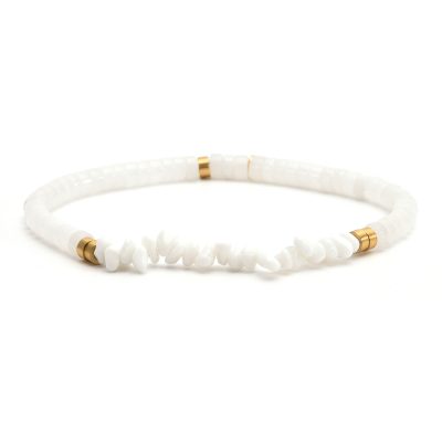 Bracelet Heishi Bohème : Style Été avec Perles Chips