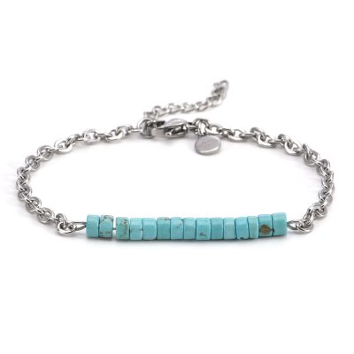 Bracelet Heishi Turquoise - Style Bohème pour Été Éclatant