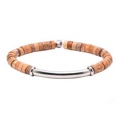 Bracelet Heishi en Jaspe | Bijou Été Bohème Chic