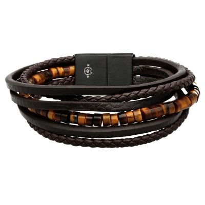 Bracelet Bohème en Cuir & Perles Heishi - Chic Été