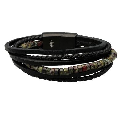 Bracelet Bohème Heishi en Jaspe - Style Chic d'Été
