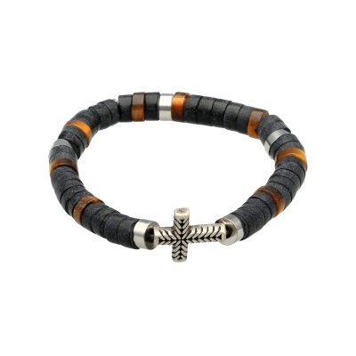 Bracelet Heishi en Agate Noire - Style Bohème Été