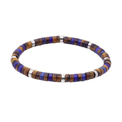 Bracelet Heishi Œil de Tigre - Style Bohème Chic d'Été