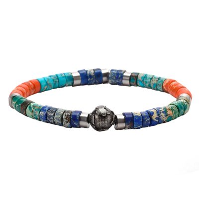 Bijou Été: Bracelet Heishi en Perles Jaspe | Style Bohème