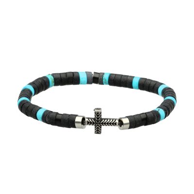 Bracelet Heishi Agate & Turquoise - Bijou Été Bohème