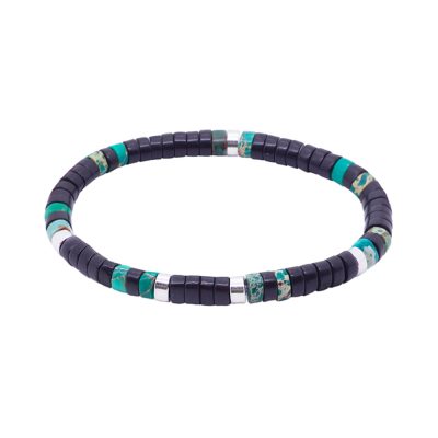 Bracelet Bohème Heishi - Style Été avec Perles Agate & Jaspe