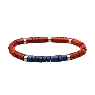 Bracelet Bohème Heishi: Perles Jaspe & Lapis - Style Été