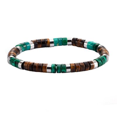 Bracelet Heishi Perles | Bijou Été Bohème Oeil de Tigre
