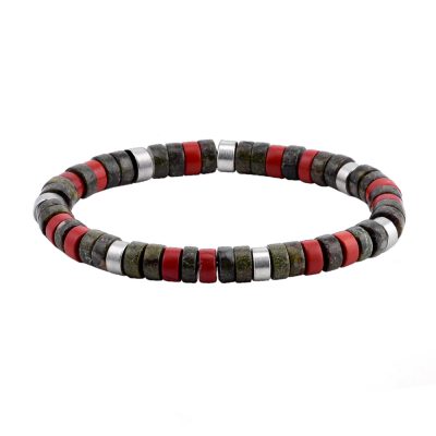 Bracelet Heishi en Jaspe | Style Bohème pour Été Chic