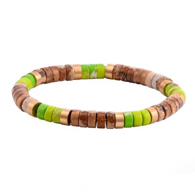 Bracelet Heishi en Jaspe | Style Bohème Été Chic