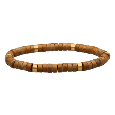 Bracelet Heishi en Jaspe - Style Bohème d'Été Chic