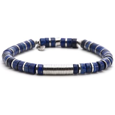 Bracelet Heishi Lapis 6mm - Style Bohème d'Été Chic