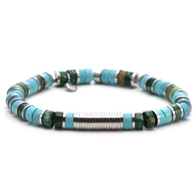 Bracelet Heishi Turquoise: Style Bohème pour un Été Coloré