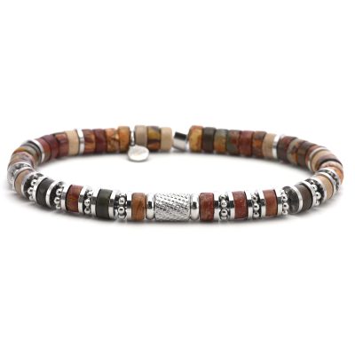 Bracelet Heishi en Jaspe | Style Bohème Été | Look Unique
