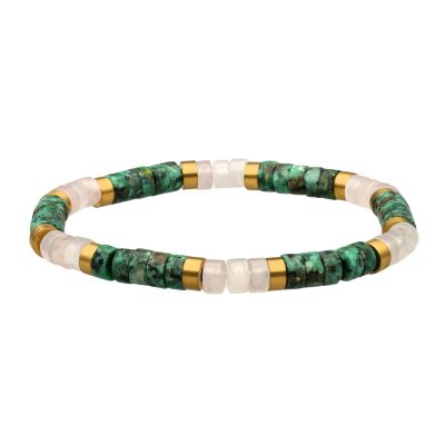 Bracelet Heishi en Perles Turquoise – Bijou Été Bohème Chic