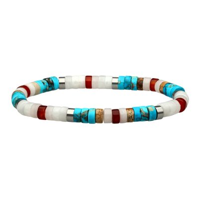 Bracelet Heishi Bohème - Style Été avec Perles Turquoise