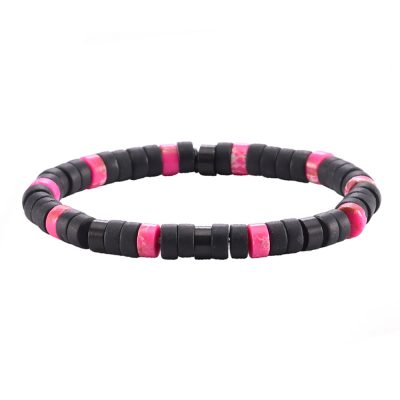 Bracelet Heishi Bohème - Perles Agate & Jaspe pour Été Chic