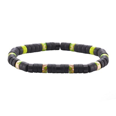 Bracelet Heishi Perles Agate - Style Bohème pour Été Chic