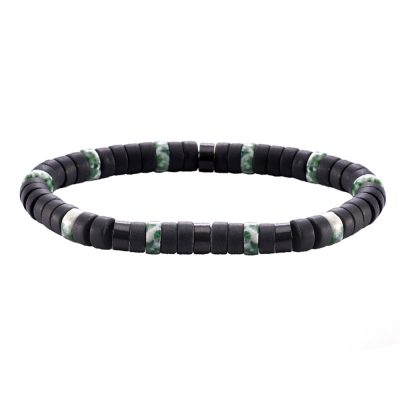 Bracelet Heishi Agate & Jaspe - Style Bohème d'Été