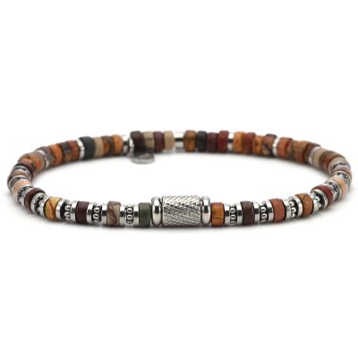 Bracelet Heishi en Jaspe | Style Bohème pour l'Été