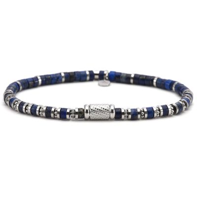 Bracelet Bohème Heishi en Perles Lapis - Bijou Été Chic