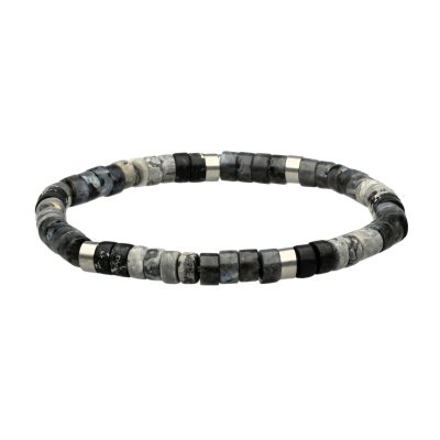 Bracelet Heishi en Jaspe: Style Bohème pour Été Chic