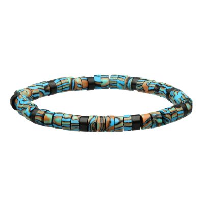 Bracelet Heishi en Malachite - Style Bohème pour Été Chic